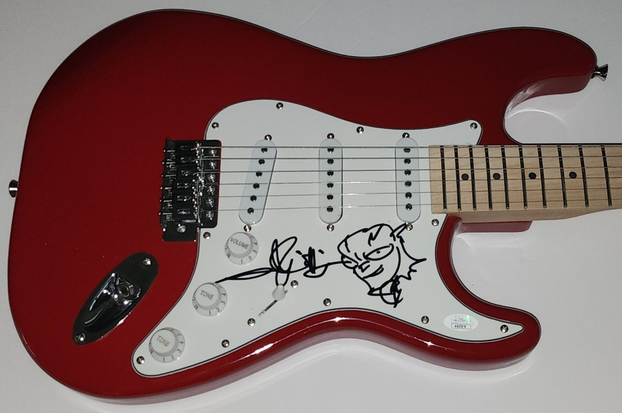Andy Muschietti Signed Autographed Guitar W/ The Flash Sketch JSA AQ33219