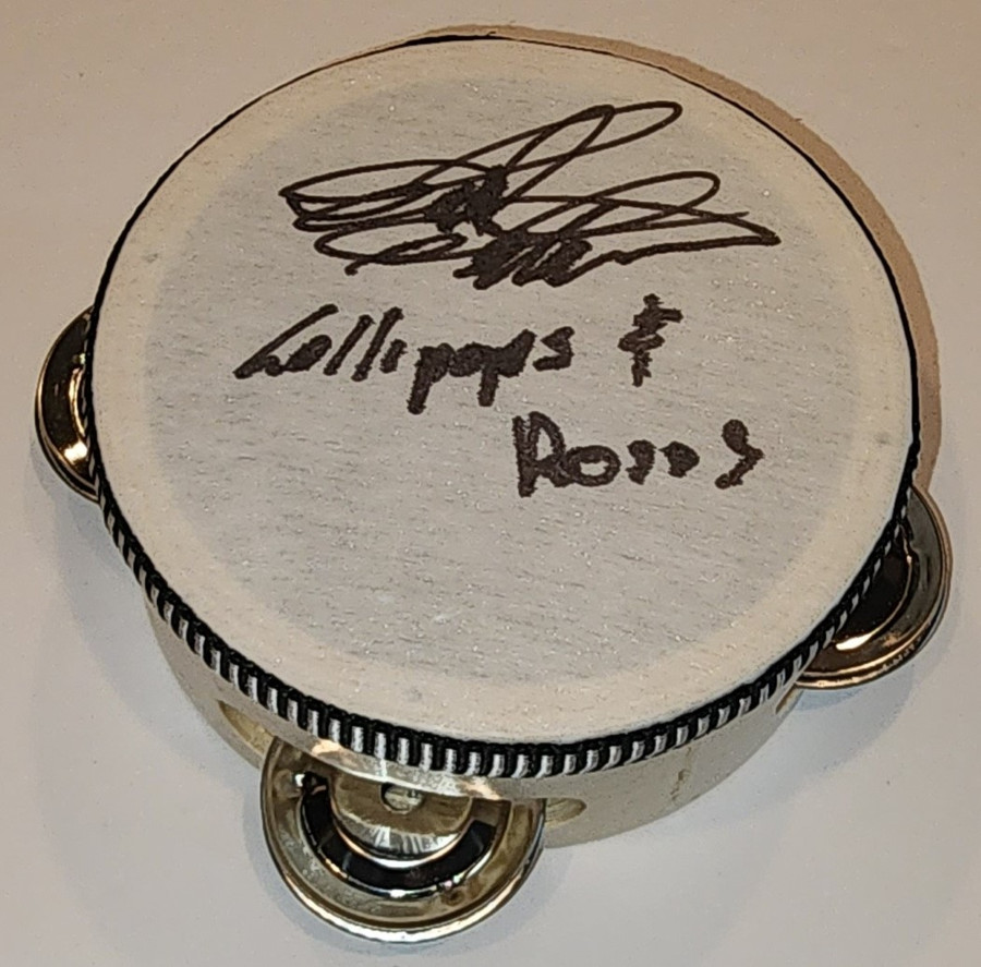 Paul Petersen Signed Autographed 4" Tambourine W/ Lollipops & Roses JSA AQ33207