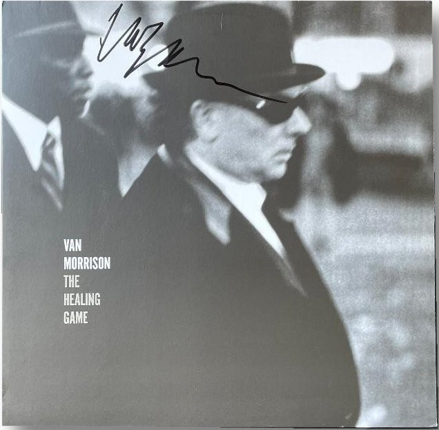Van Morrison Autographed Record Album Sleeve The Healing Game W/ Vinyl JSA
