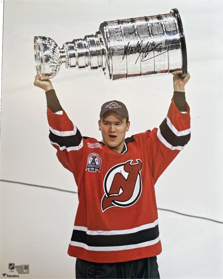 Bobby Holik Signed Autographed 16x20 Photo NJ Devils Raising Cup 2000 Fanatics