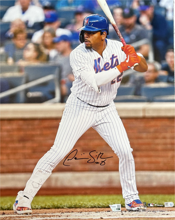 Dominic Smith Signed Autographed 16x20 Photo New York Mets Batting Fanatics