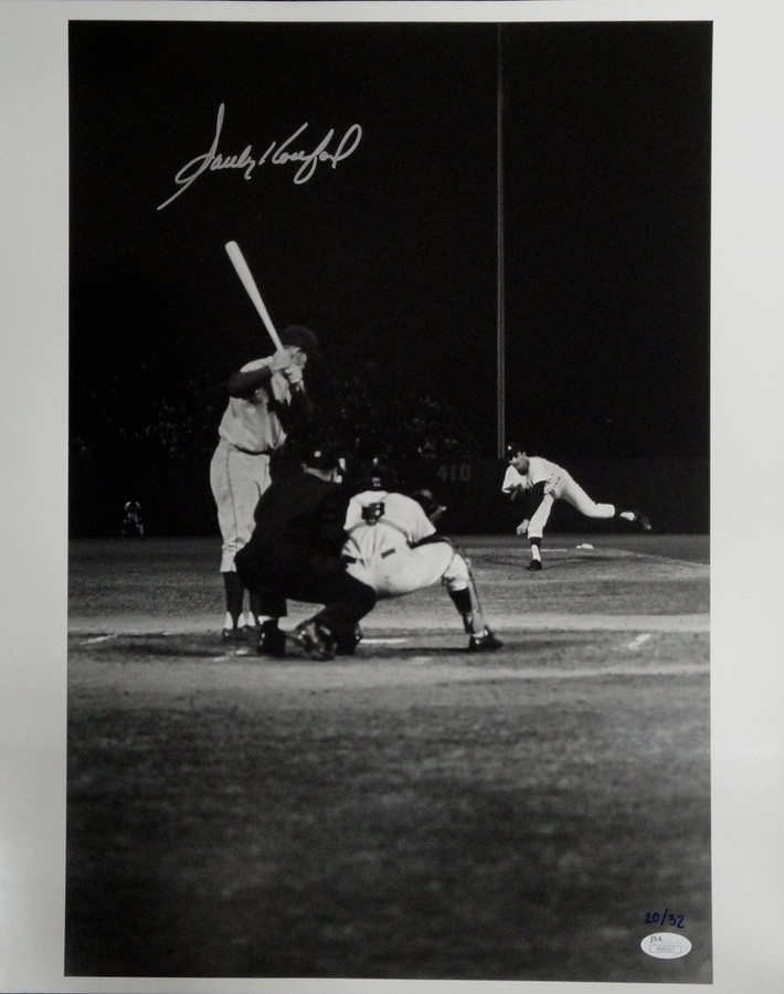 Sandy Koufax Hand Signed Autographed 16X20 Photo Dodgers Picthing Silver JSA /32