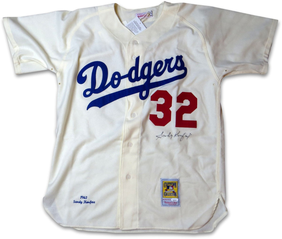 Sandy Koufax Signed Autographed Mitchell & Ness Jersey 1963 Dodgers JSA BB59636