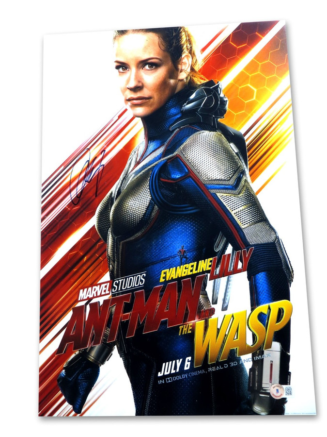 Evangeline Lilly Signed Autographed 12X18 Photo Ant-Man and the Wasp BAS BH27692