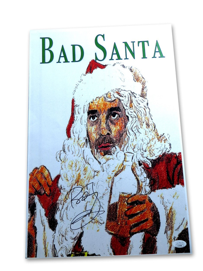 Billy Bob Thornton Signed Autograph 12X18 Photo Bad Santa Art Poster JSA AL29583
