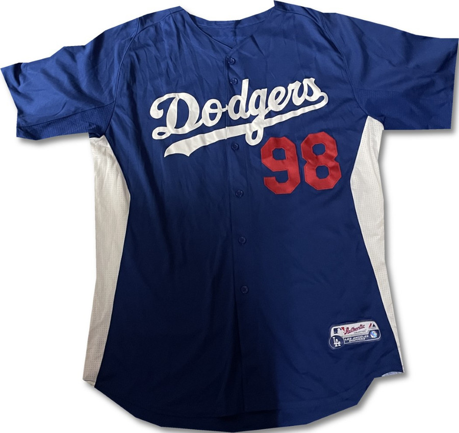 #98 Team Issued Authentic Batting Practice Jersey Dodgers MLB 2XL / 2X Large