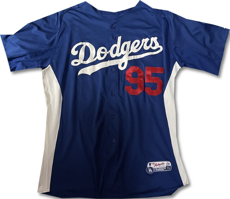 #95 Team Issued Authentic Batting Practice Jersey Dodgers MLB XL / XLarge