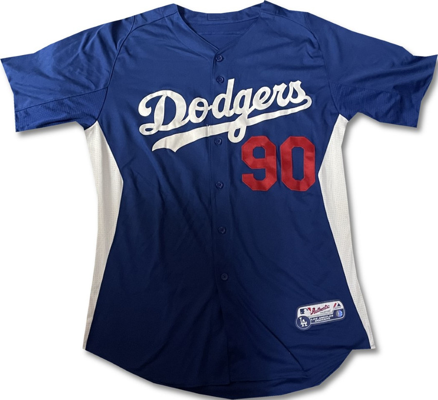 #90 Team Issued Authentic Batting Practice Jersey Dodgers MLB XL / XLarge