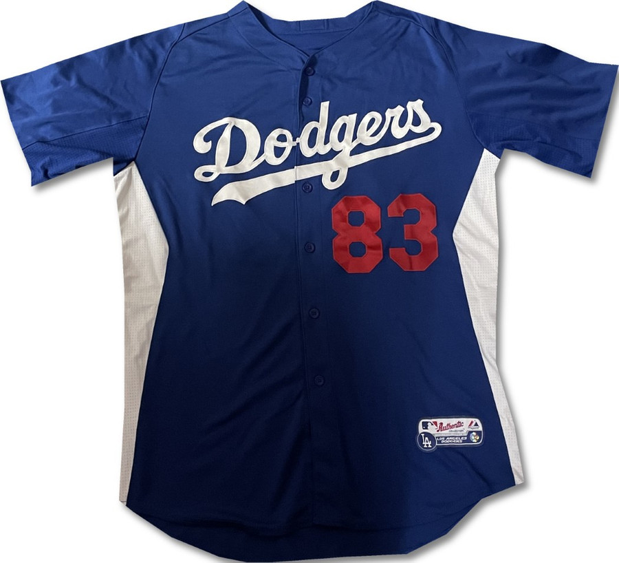 #83 Team Issued Authentic Batting Practice Jersey Dodgers MLB XL / XLarge