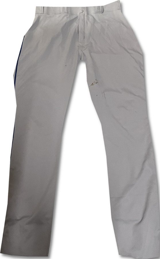 Pedro Baez Team Issued Away Grey Majestic Baseball Pants Dodgers L / Large MLB