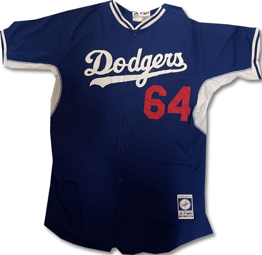 Lee Los Angeles Dodgers ユニフォーム　2XL Zach Lee Batting Practice Jersey Dodgers Team Issued MLB #64 2XL