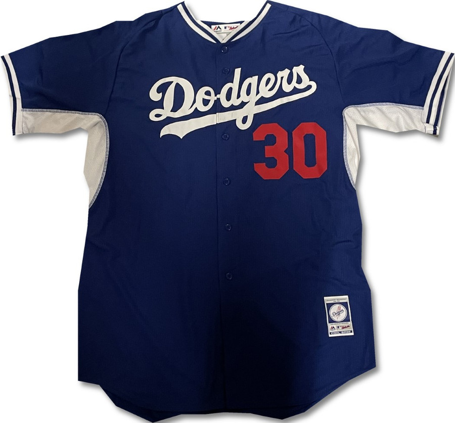 Josh Bard Batting Practice Jersey Dodgers Team Issued MLB #30 2XL / 2X Large