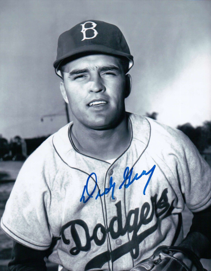Dick Gray Signed 8X10 Photo Autograph LA Dodgers Head Shot Auto w/COA