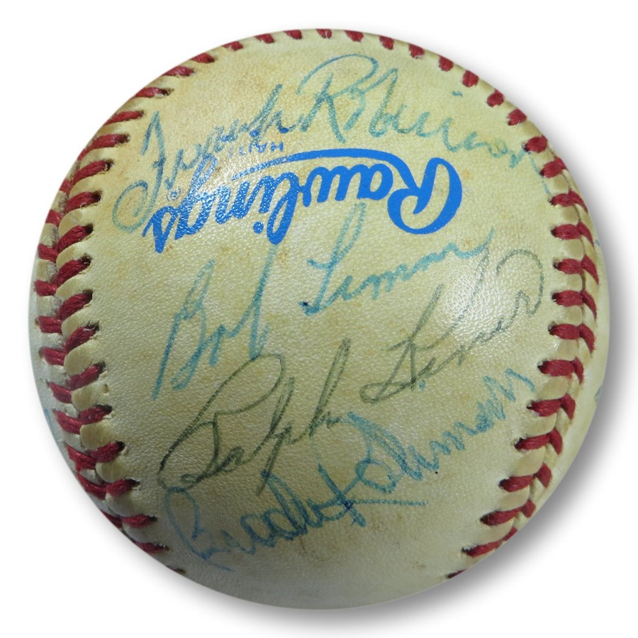 HOF Legend Multi-Signed Autographed Baseball Robinson Seaver 17 Sigs JSA YY73514