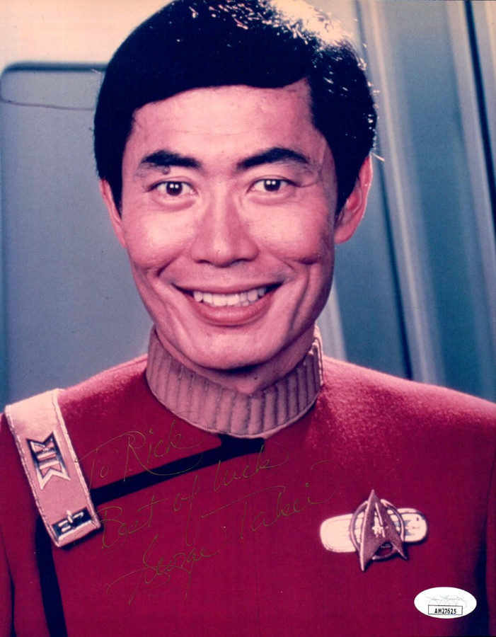 George Takei Signed Autographed 8X10 Photo Star Trek Sulu To Rick JSA AM27625