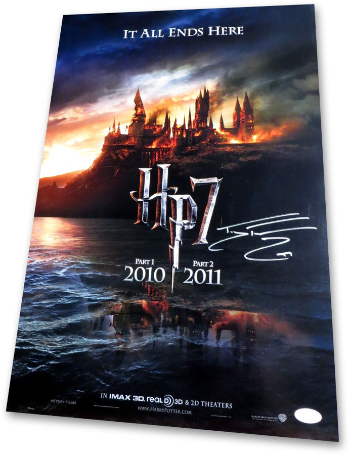 Tom Felton Signed Autographed 13X20 Poster Harry Potter Draco Malfoy JSA AL29747