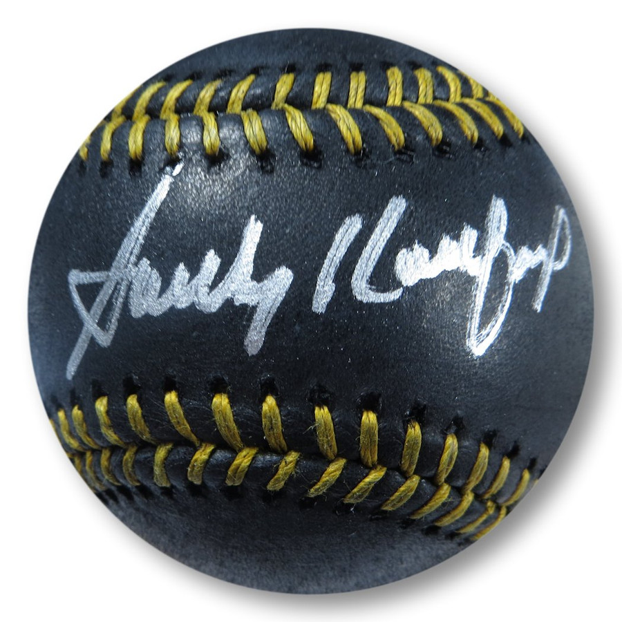Sandy Koufax Signed Autographed Black Baseball Dodgers Silver Ink JSA YY54133