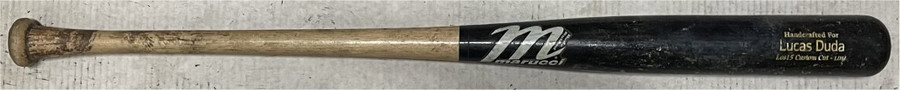 Lucas Duda Game Used Marucci Baseball Bat Handcrafted Custom Cut CRACKED