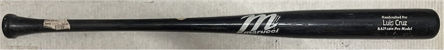 Luis Cruz Game Used Marucci Baseball Bat Handcrafted Pro Model Dodgers B