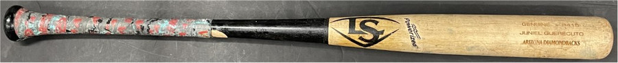 Juniel Querecuto Game Used Wooden Baseball Bat Diamonbacks MLB Maple CRACKED