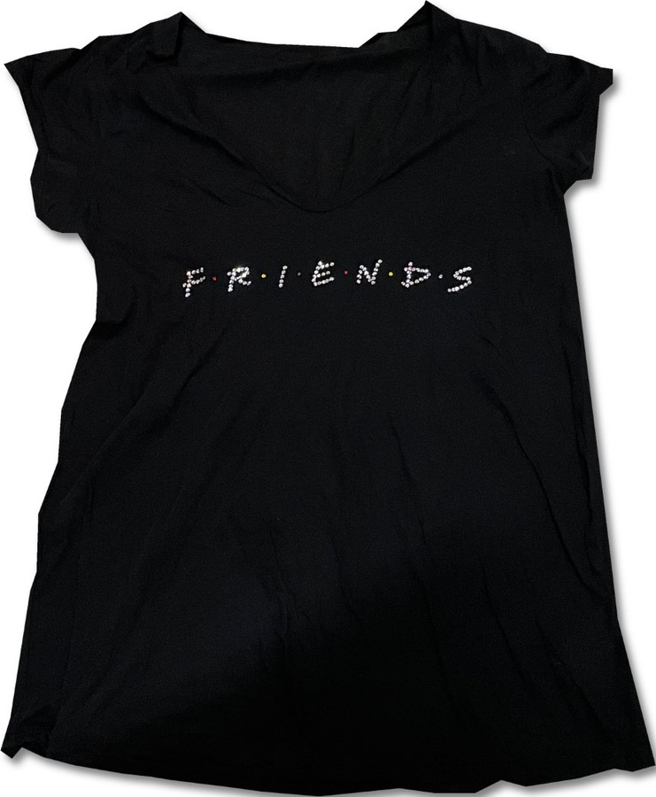 Friends Black Shirt Warner Bros Standard James Perse Size 1