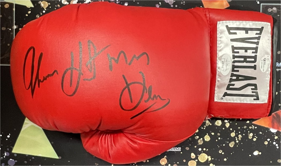 Thomas ""The Hitman" Hearns Signed Autographed Everest Boxing Glove 6X Champ JSA