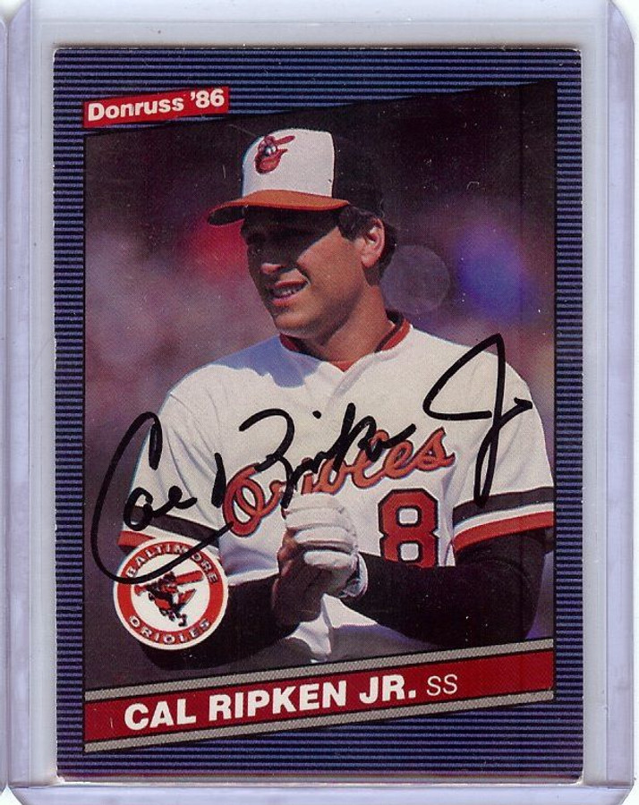 Cal Ripken Jr. 1986 Donruss Hand Signed Autograph Orioles #210 JSA AI69370