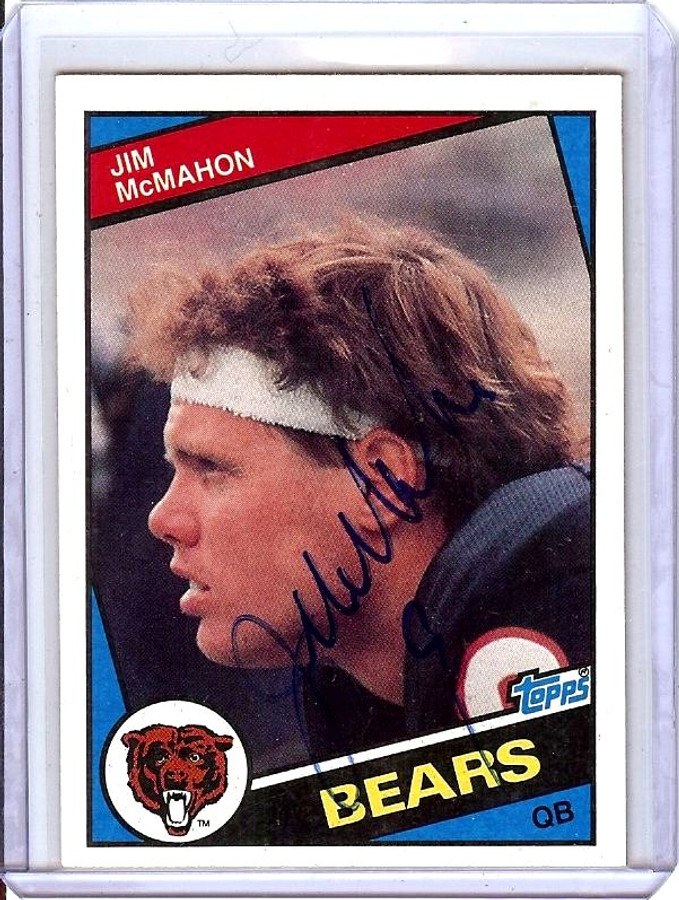 Jim McMahon 1984 Topps Hand Signed Autograph Bears #227 JSA AK83882
