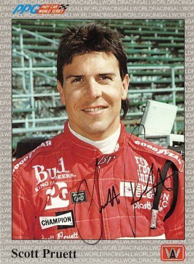 Scott Pruett 1991 All World Indy Signed Card Auto