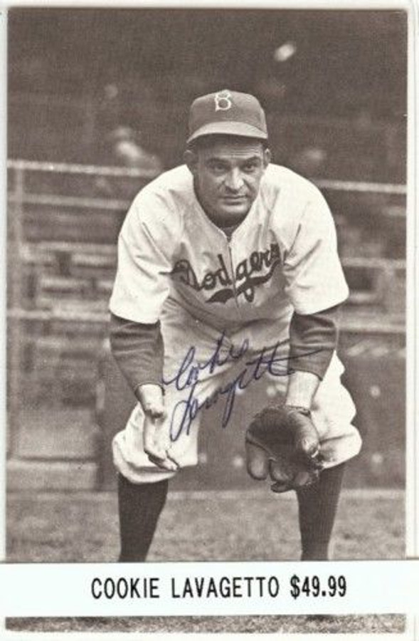 Cookie Lavagetto Signed Vintage Postcard Auto Autograph