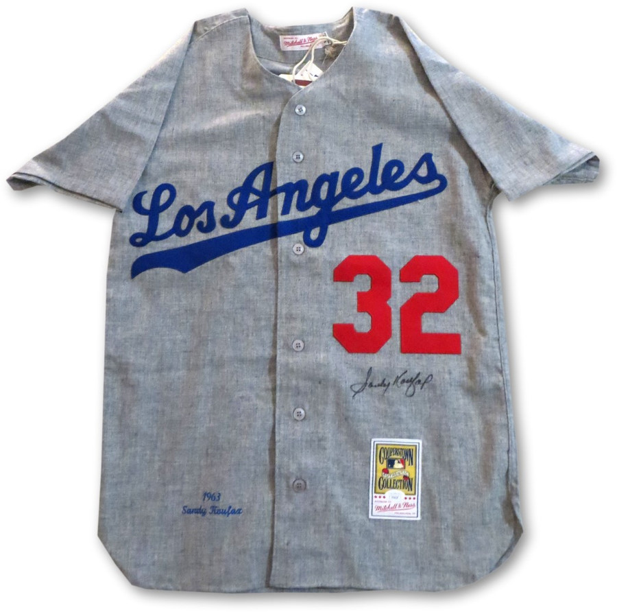 Sandy Koufax Signed Autographed Mitchell & Ness Jersey Dodgers Gray JSA YY54129