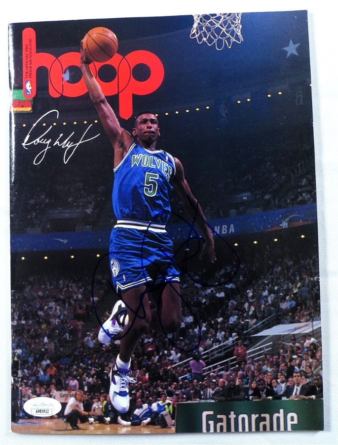 Doug West Signed Autographed Program Magazine Hoops Timberwolves JSA AR83922