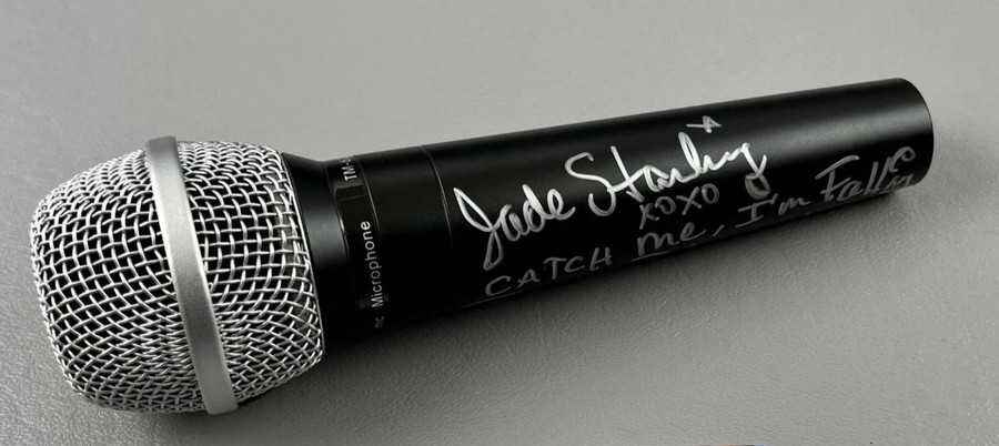 Jade Starling Signed Autographed Microphone Pretty Poison Catch Me JSA AR82157