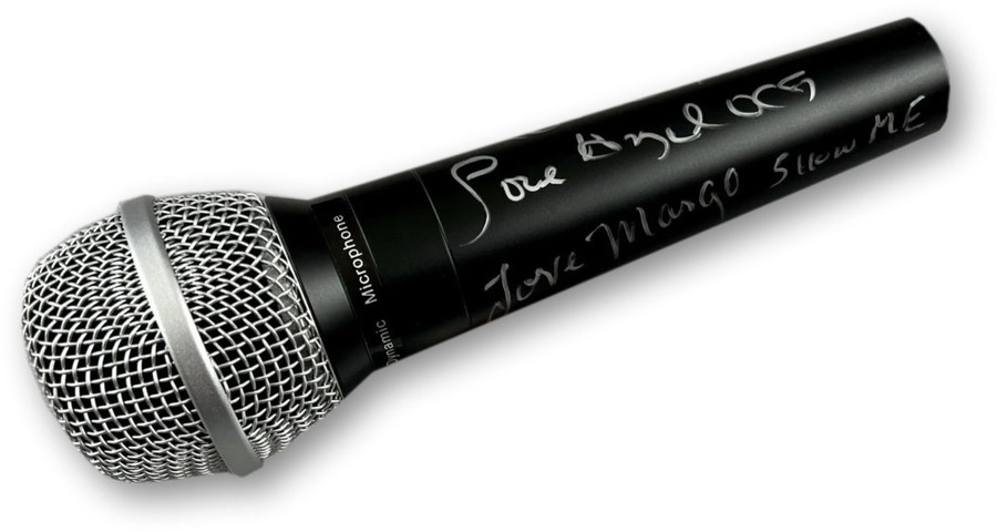 Angel Mercado Margo Urban Autographed Microphone The Cover Girls JSA AR82166