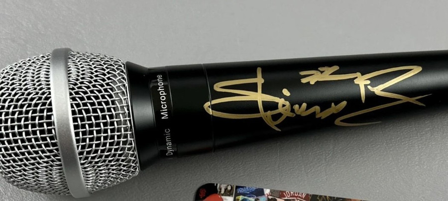 Stevie B Signed Autographed Microphone "Because I Love You" Singer JSA AR82165