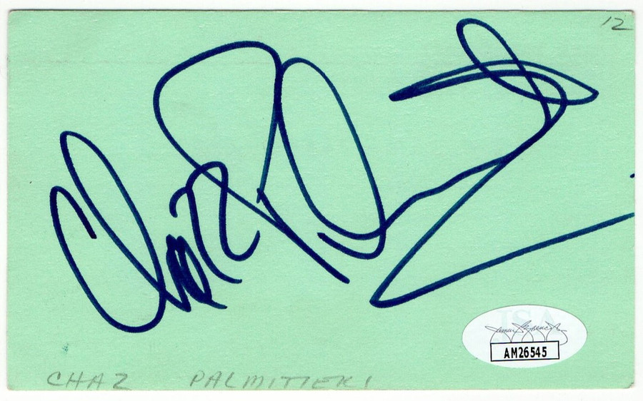 Chazz Palminteri Signed Autographed Index Card A Bronx Tale JSA AM26545