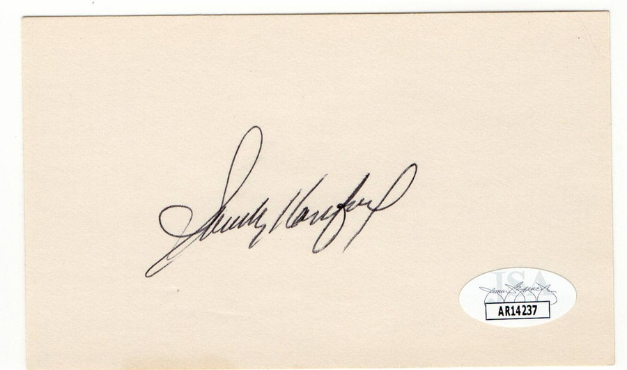 Sandy Koufax Signed Autographed Index Card Dodgers HOF Legend JSA AR14237