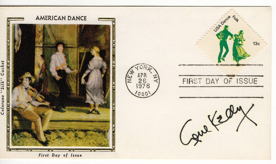 Gene Kelly Signed Autographed First Day Cover Singin' In the Rain JSA AM56322