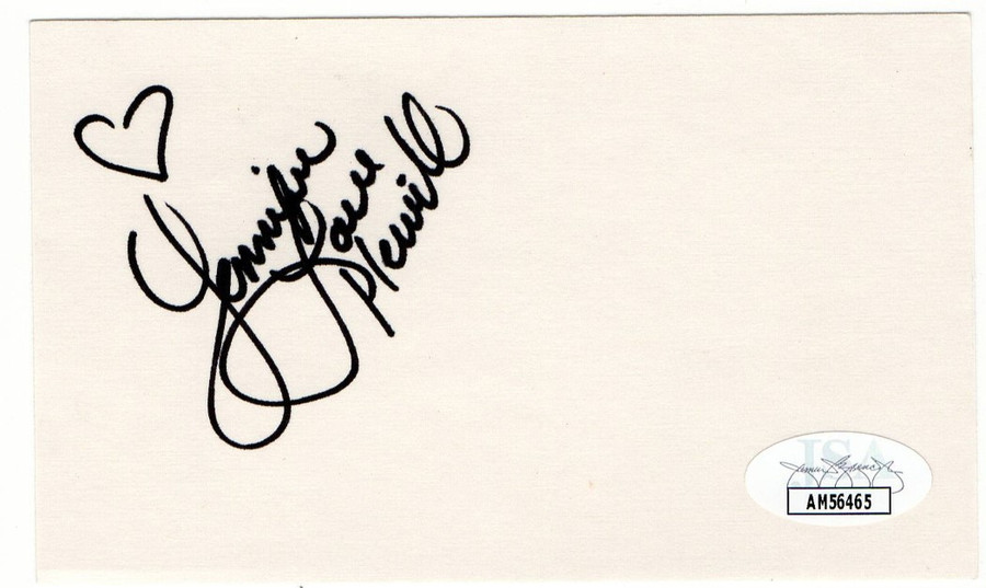 Jennifer Love Hewitt Signed Autographed Index Card Ghost Whisperer JSA AM56465