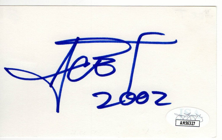 Ice-T Signed Autographed Index Card Actor Rapper JSA AM56327