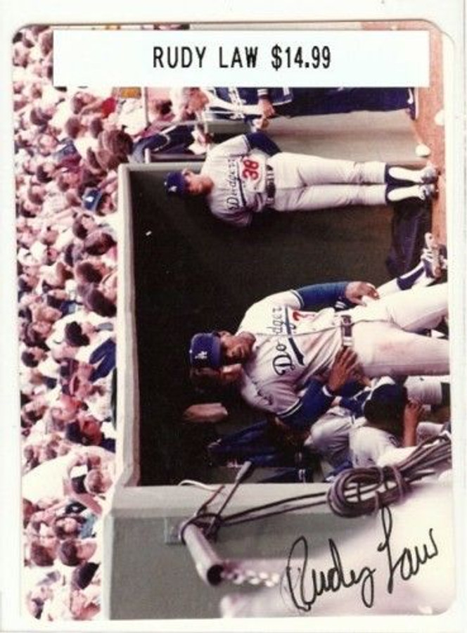 Rudy Law Signed 3.5 X 5 Photo Auto Autograph Dodgers