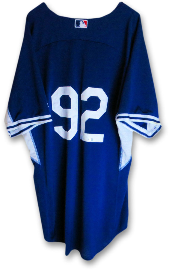 Los Angeles Dodgers Team Issue Batting Practice Jersey #92 MLB Blank HZ533484