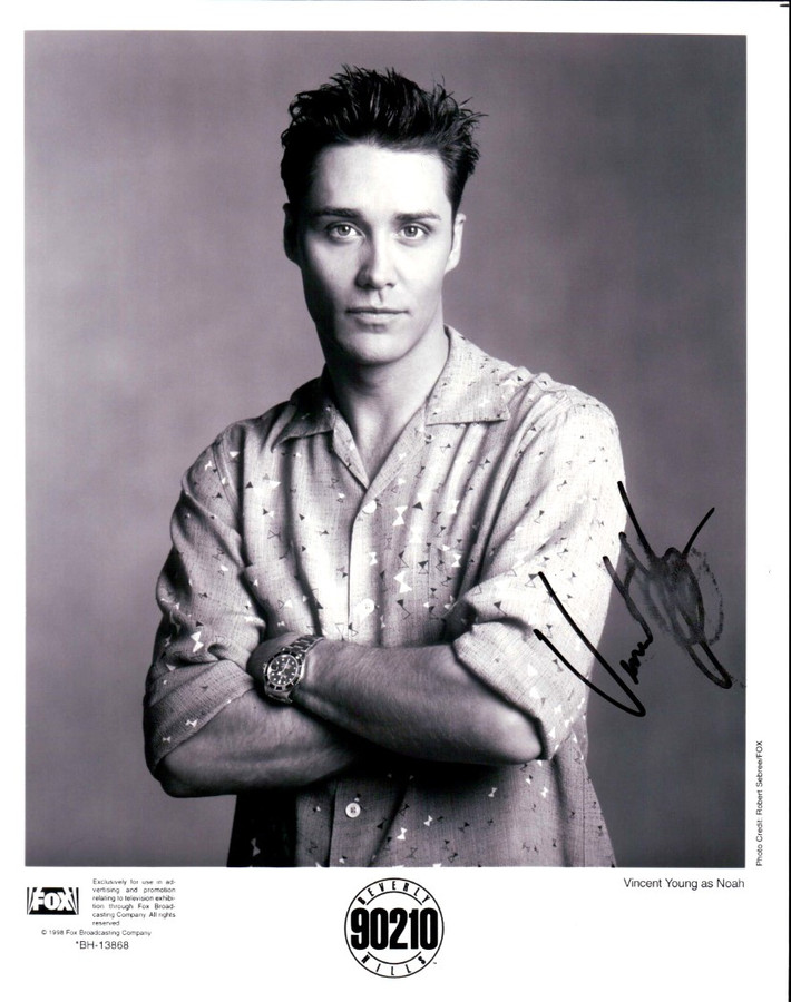 Vincent Young Signed Autographed 8X10 Photo Beverly Hills 90210 TMN A003724