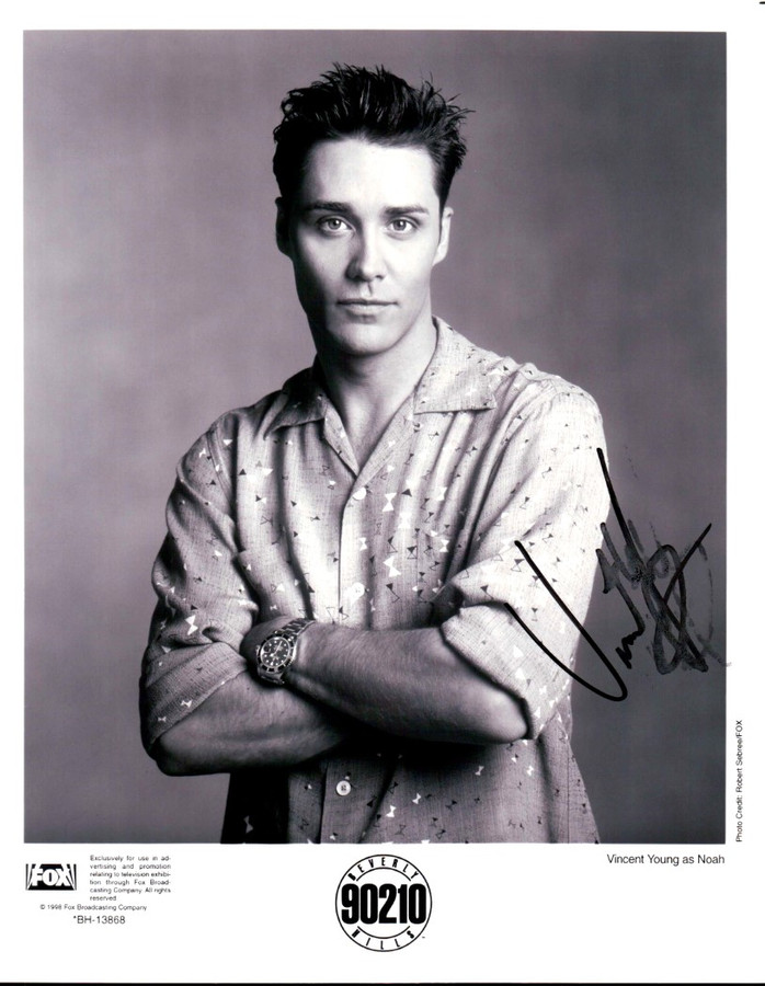 Vincent Young Signed Autographed 8X10 Photo Beverly Hills 90210 TMN A003723