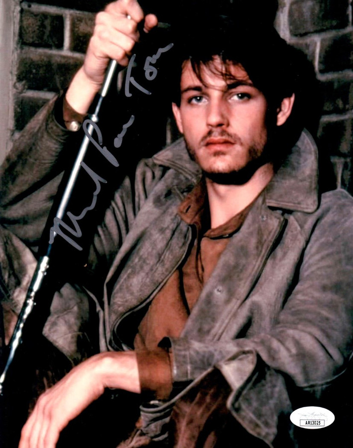 Michael Pare Signed Autographed 8X10 Photo Streets of Fire "Tom" JSA AR13025