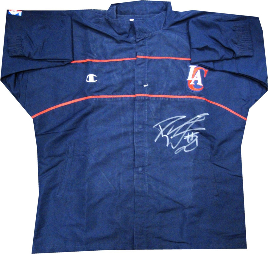 Darius Miles Los Angeles Clippers Signed GAME USED Warm Up Jacket RARE Size 52