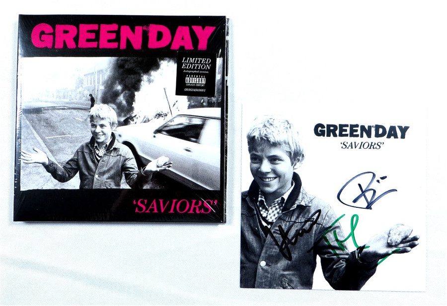 Green Day Band Signed Autographed CD Insert Armstrong Cool Dirnt BAS AC98385