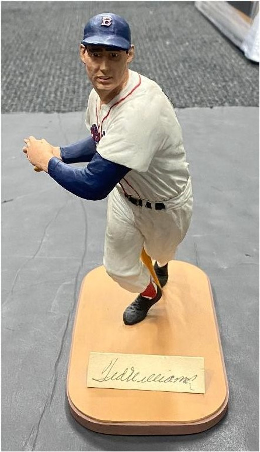 Ted Williams Signed Autographed 9" Gartlan Figurine Red Sox Left Fielder W/ COA