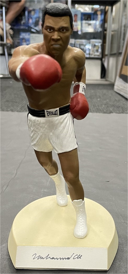 Muhammad Ali Signed Autographed 9" Gartlan Figurine Hall Of Fame Boxer W/ COA