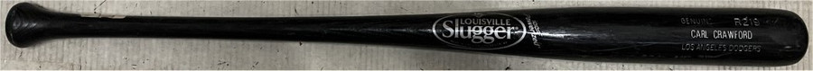 Carl Crawford Team Issued Baseball Bat Louisville Slugger Genuine Dodgers O